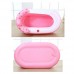 Bathtubs Freestanding Household Inflatable Folding Tub Adult Thicker Insulated Hot Tub SPA Tub (Medium) (Color : Pink) - B07H7JTCS2